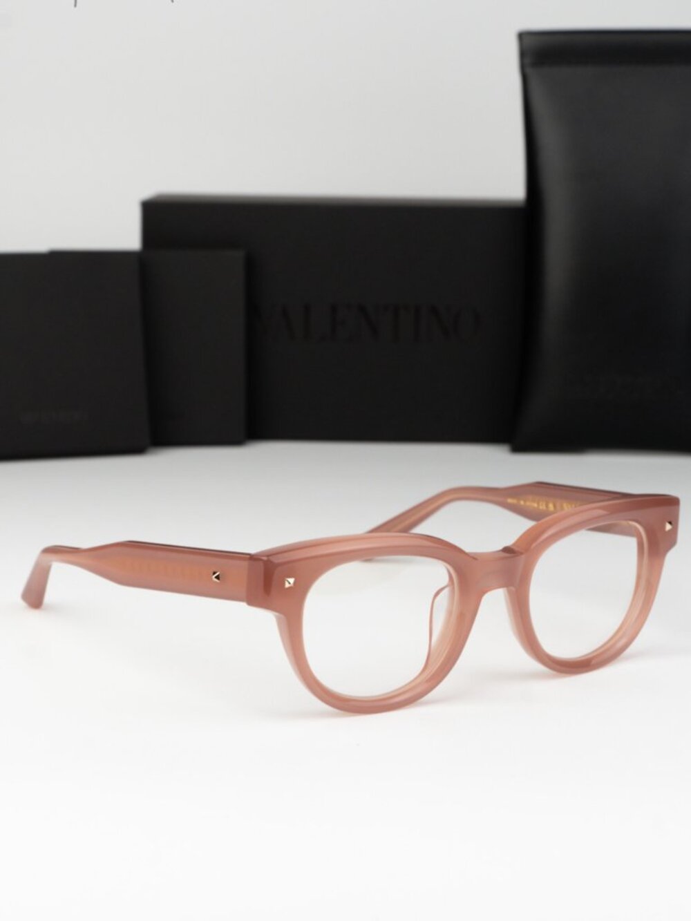 Valentino Women Eyeglasses Pink Square V-ESSENTIAL-V VLX-163 C NEW AUTHENTIC
